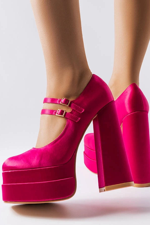 Ružové lodičky Gabriel na vysokom opätku