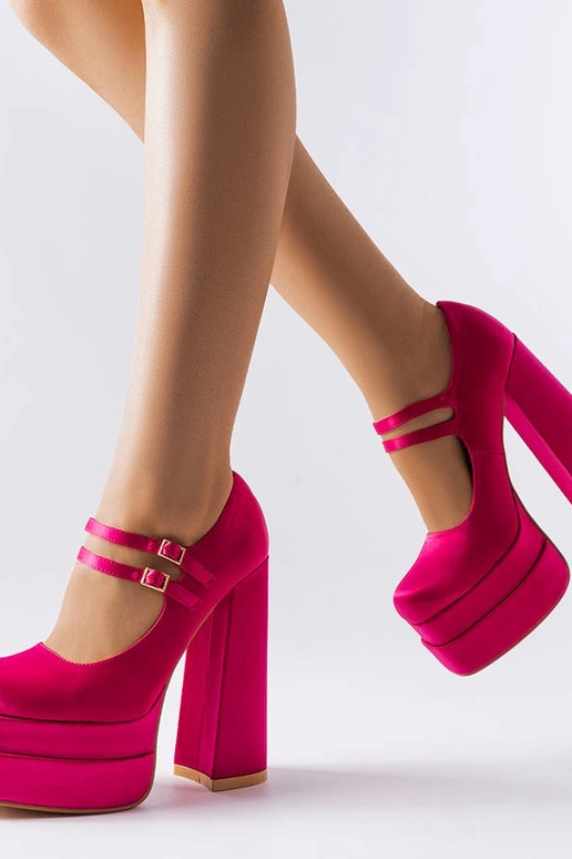 Ružové lodičky Gabriel na vysokom opätku