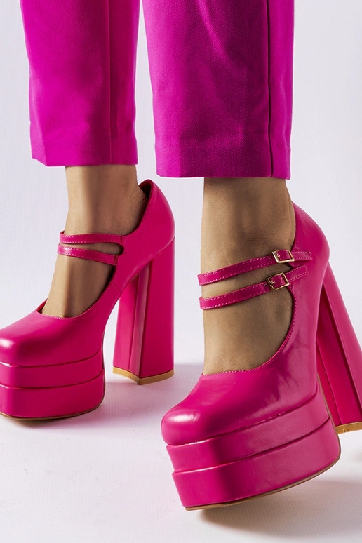 Ružové lodičky Chouinard na vysokom...