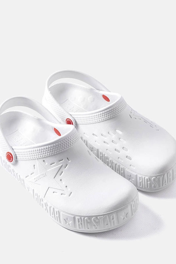 Big Star II175003 biele šľapky 2