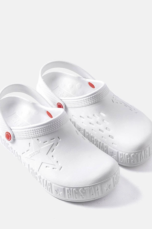 Big Star II175003 biele šľapky