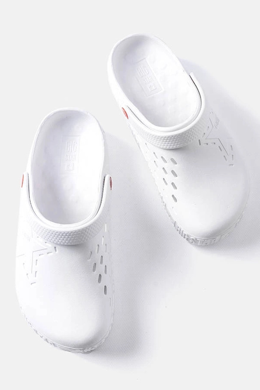 Big Star II175003 biele šľapky