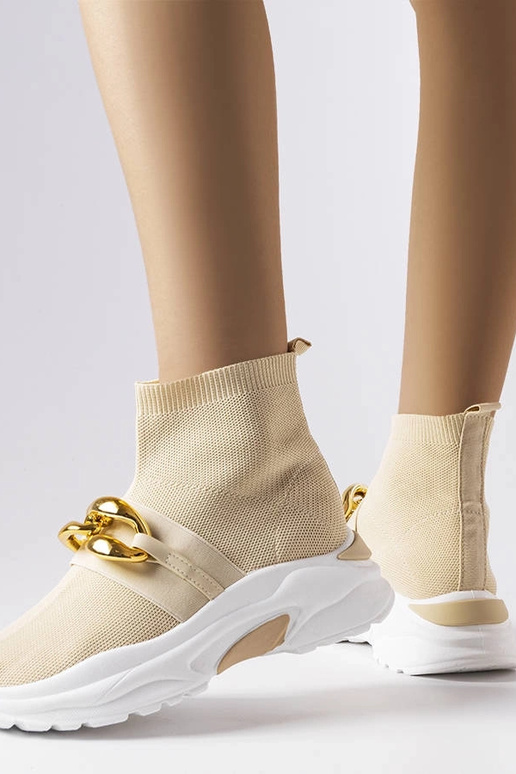 Béžové retiazkové tenisky Baptiste