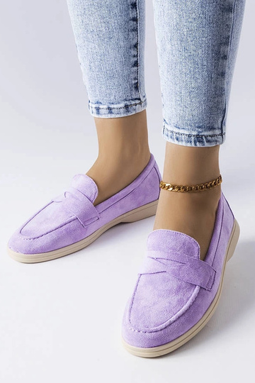 Ferragus fialové eko-suede mokasíny
