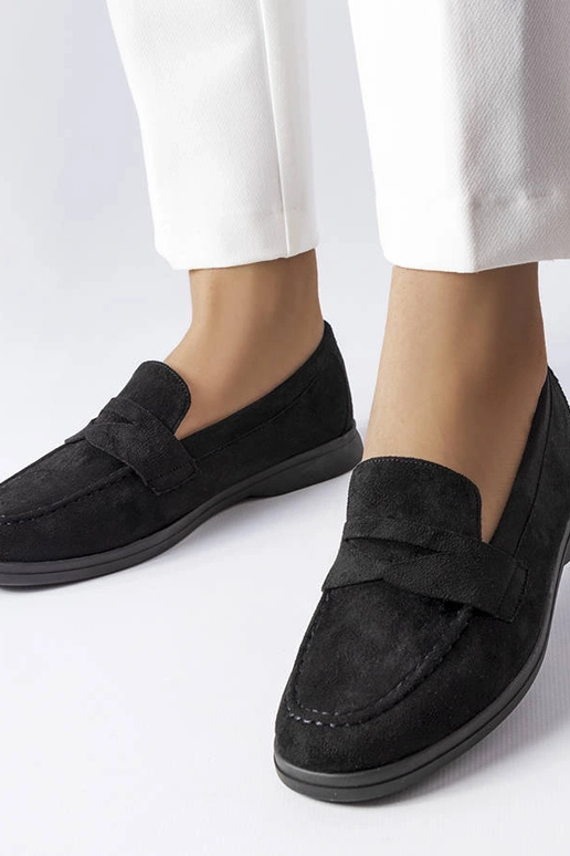 Čierne baletné topánky z umelej...