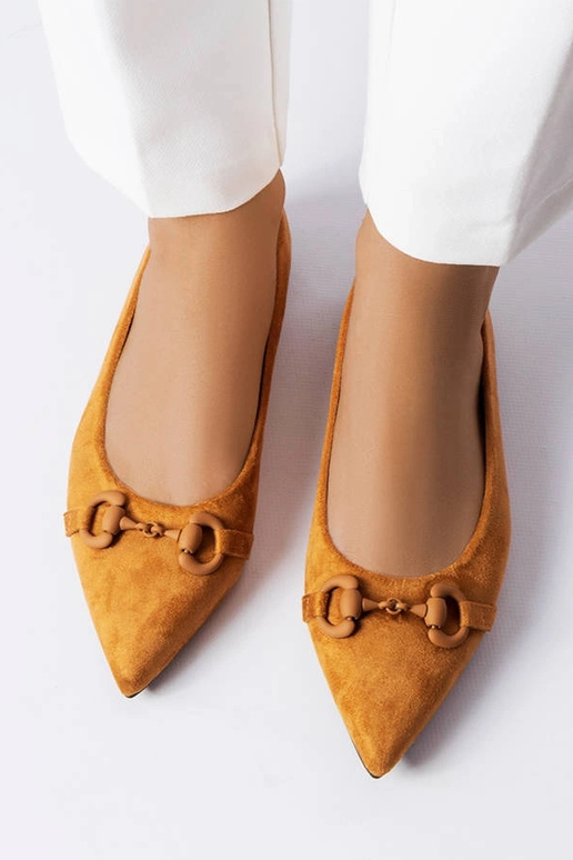 Hnedé balerínky so špičkou Aimé