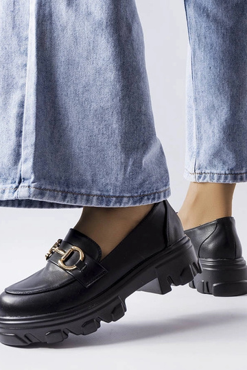 Čierne topánky Mason s prackou 2