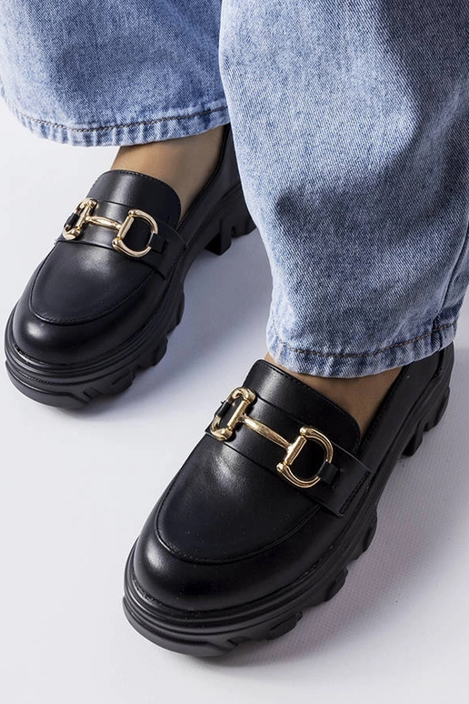 Čierne topánky Mason s prackou