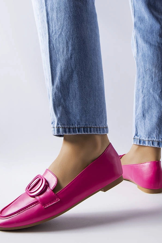 Ružové mokasíny s prackou Poissonnier