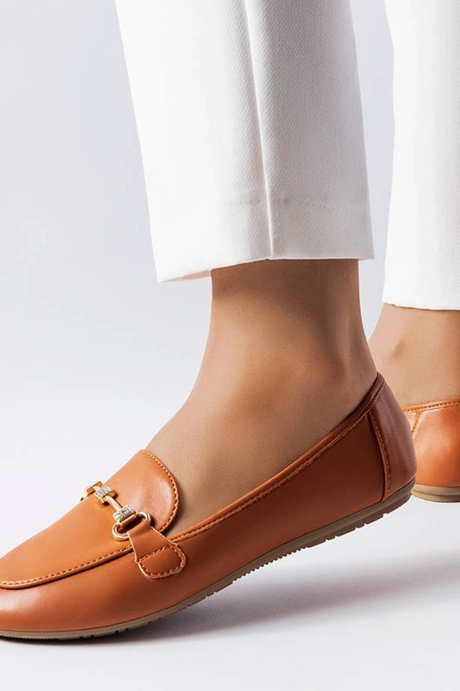 Hnedé dekoratívne mokasíny Lejeune