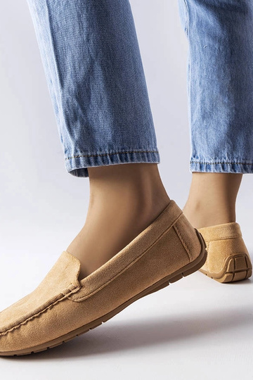 Béžové mokasíny s koženou... 2