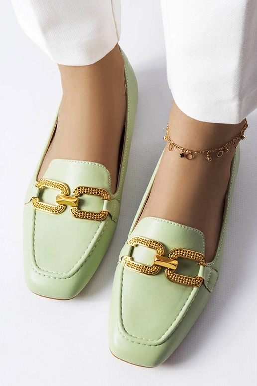 Zelené mokasíny s Rousseau prackou