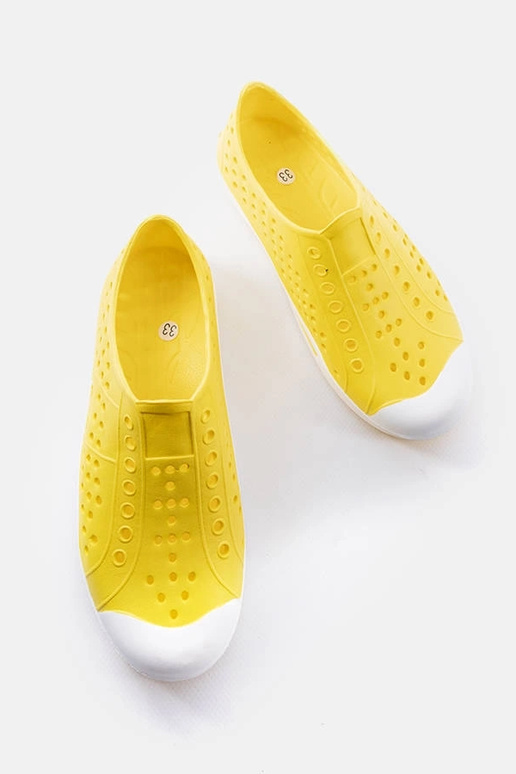 Žlté detské bazénové šľapky Peppin