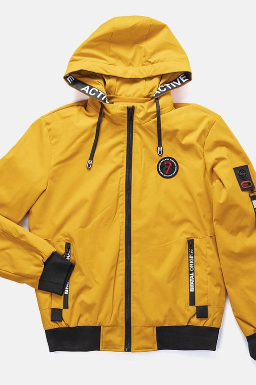 Žltá pánska prechodná bunda Tollmache