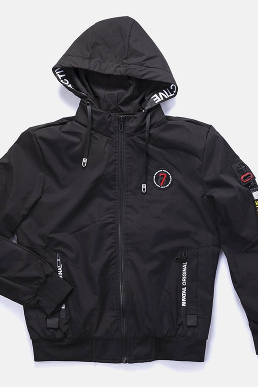 Čierna pánska prechodová bunda Tollmache