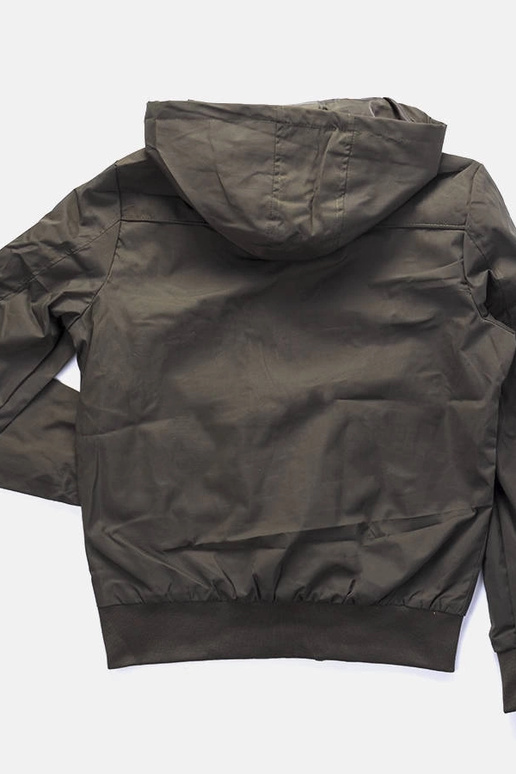 Zelená pánska vetrovka Brault s kapucňou