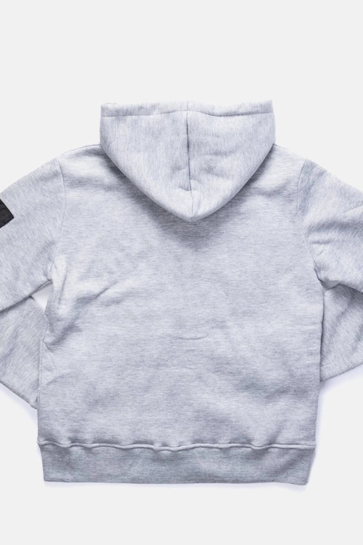 Svetlosivá pánska mikina s kapucňou...