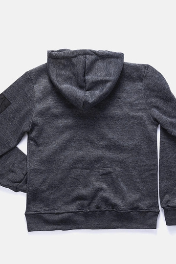 Tmavosivá pánska mikina s... 2