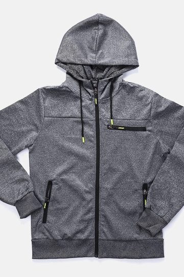 Tmavosivá pánska mikina s...