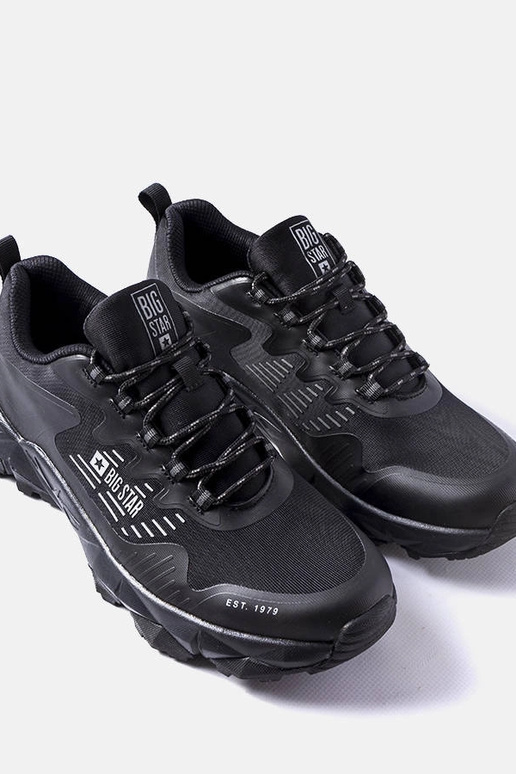 Čierne trekové topánky Big Star LL174127