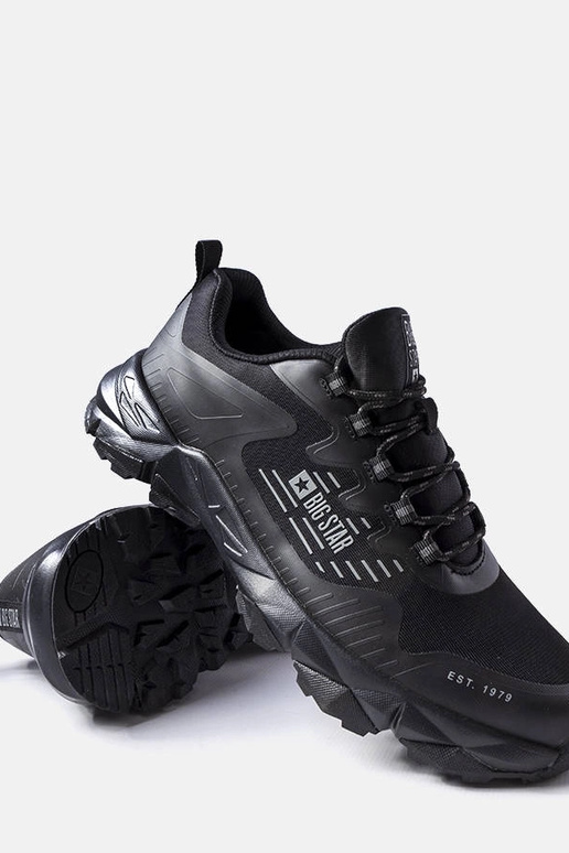 Čierne trekové topánky Big Star LL174127