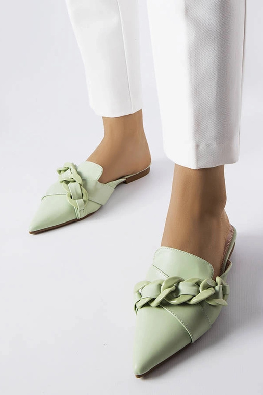 Zelené elegantné retiazkové žabky...