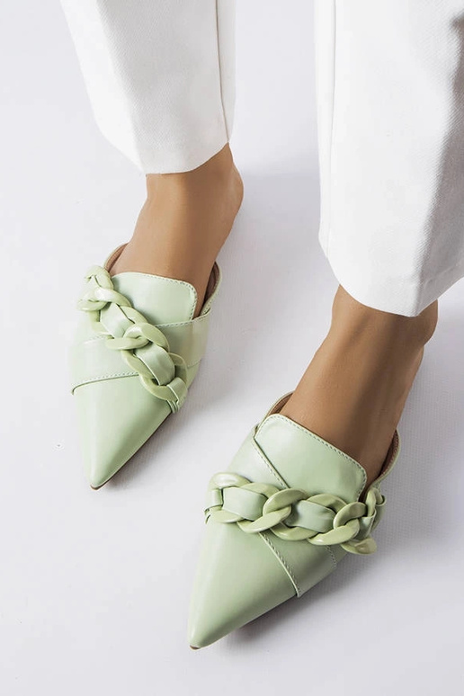 Zelené elegantné retiazkové žabky...