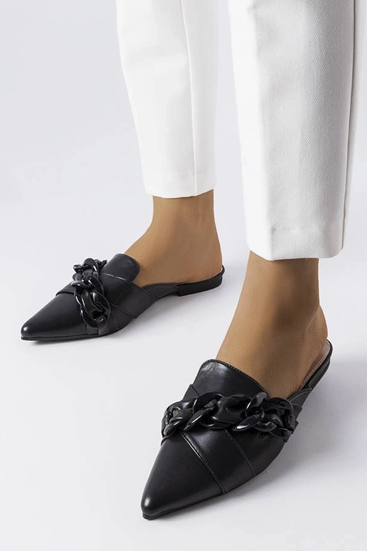 Čierne elegantné retiazkové žabky...