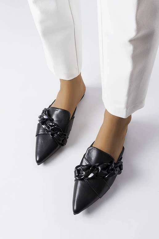 Čierne elegantné retiazkové žabky...