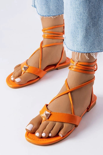 Šnurovacie sandále Marleau Orange