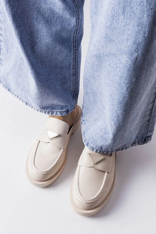 Béžové žabky Berkshire s uzavretou...