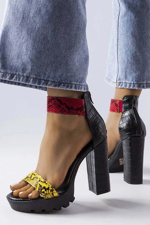 Sandále Knoxville Yellow Snake Print Sandále Knoxville Yellow Snake Print