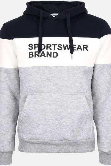 Svetlošedá pánska mikina s...