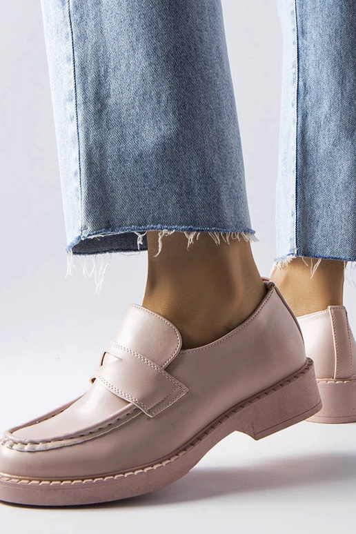 Ružové elegantné mokasíny Élodie