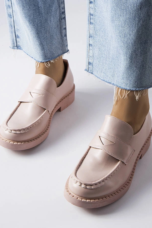 Ružové elegantné mokasíny Élodie