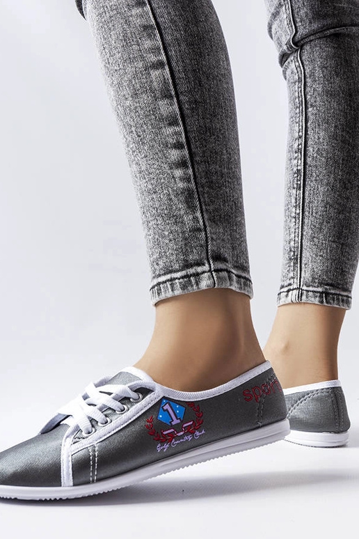 Sivé dámske tenisky Woodstock