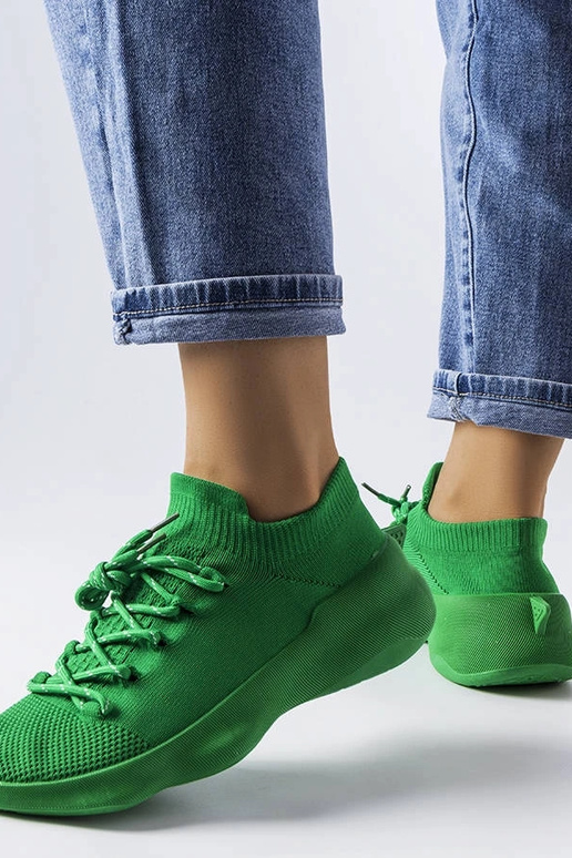 Zelené látkové tenisky Côté