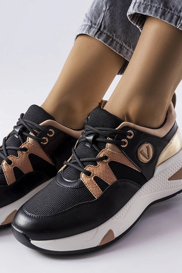 Čierno-zlaté tenisky Vinceza 2