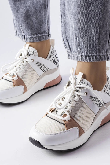 Biele a ružové tenisky Vinceza