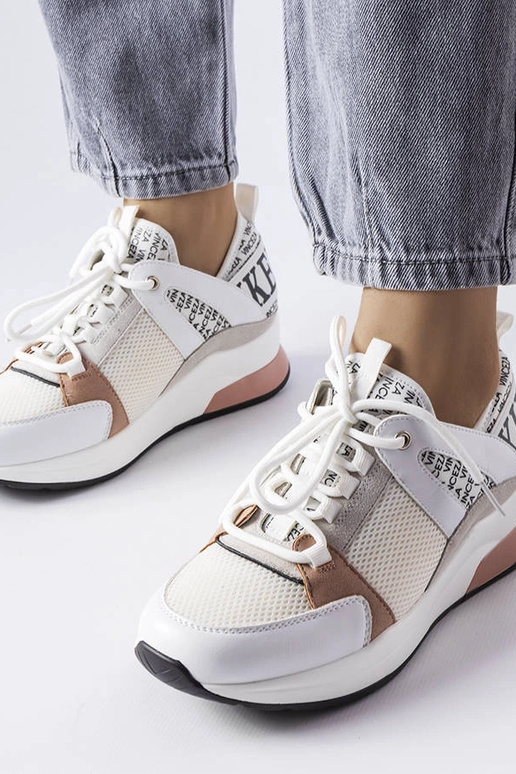 Biele a ružové tenisky Vinceza