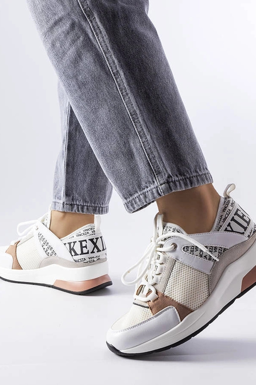 Biele a ružové tenisky Vinceza