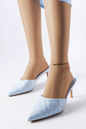 Modré prešívané slip-ony s... 2