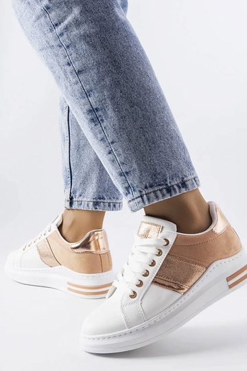 Biele tenisky s ružovými... 2