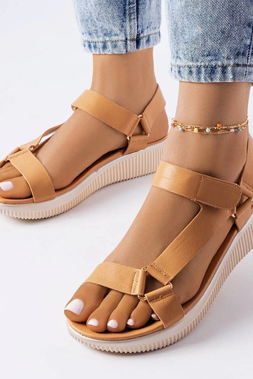 Béžové športové sandále Heron