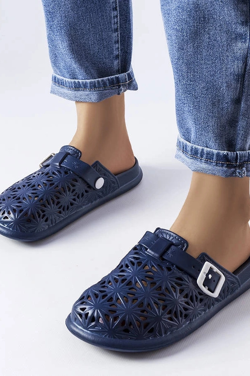 Námornícka modrá prelamované gumené...