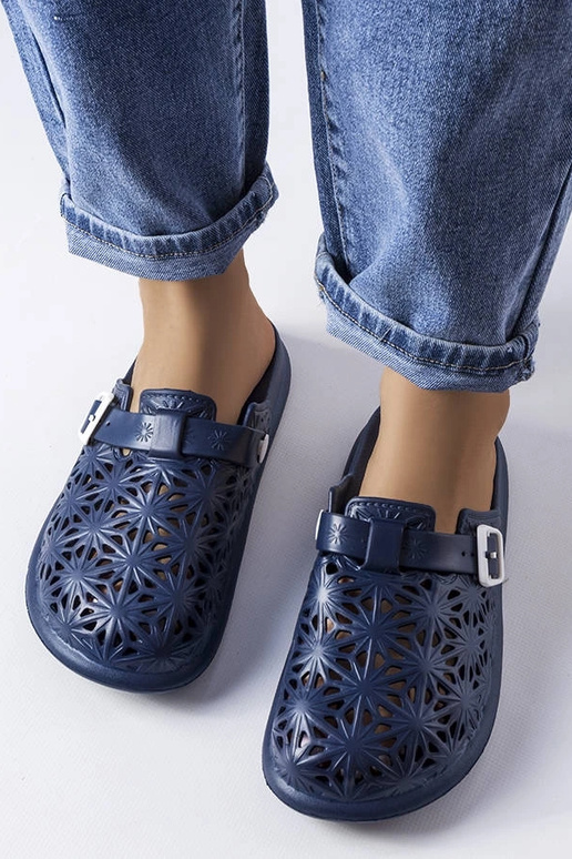 Námornícka modrá prelamované gumené...