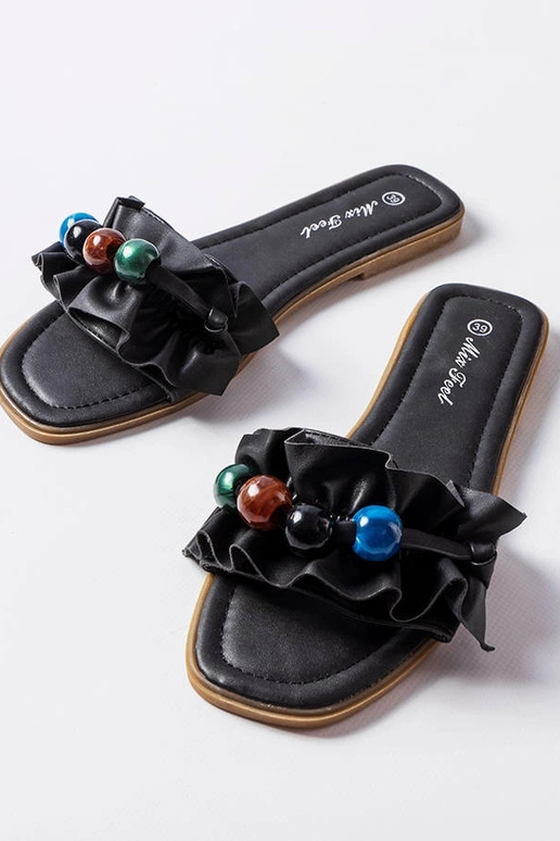 Black Fortier ruched mulice