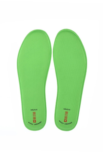 Zelené vložky do topánok, „Big Star Memory Foam"