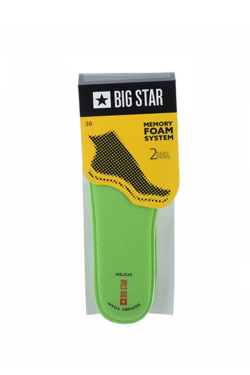 Zelené vložky do topánok, „Big Star Memory Foam" 2