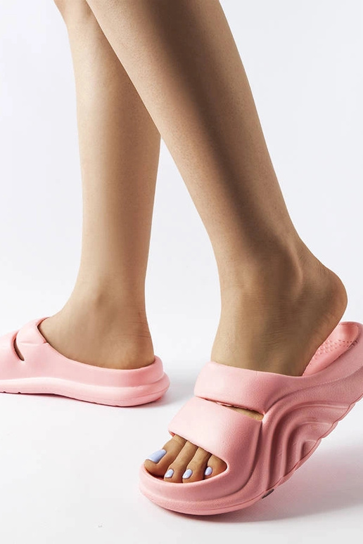 Ružové gumené žabky Geneve